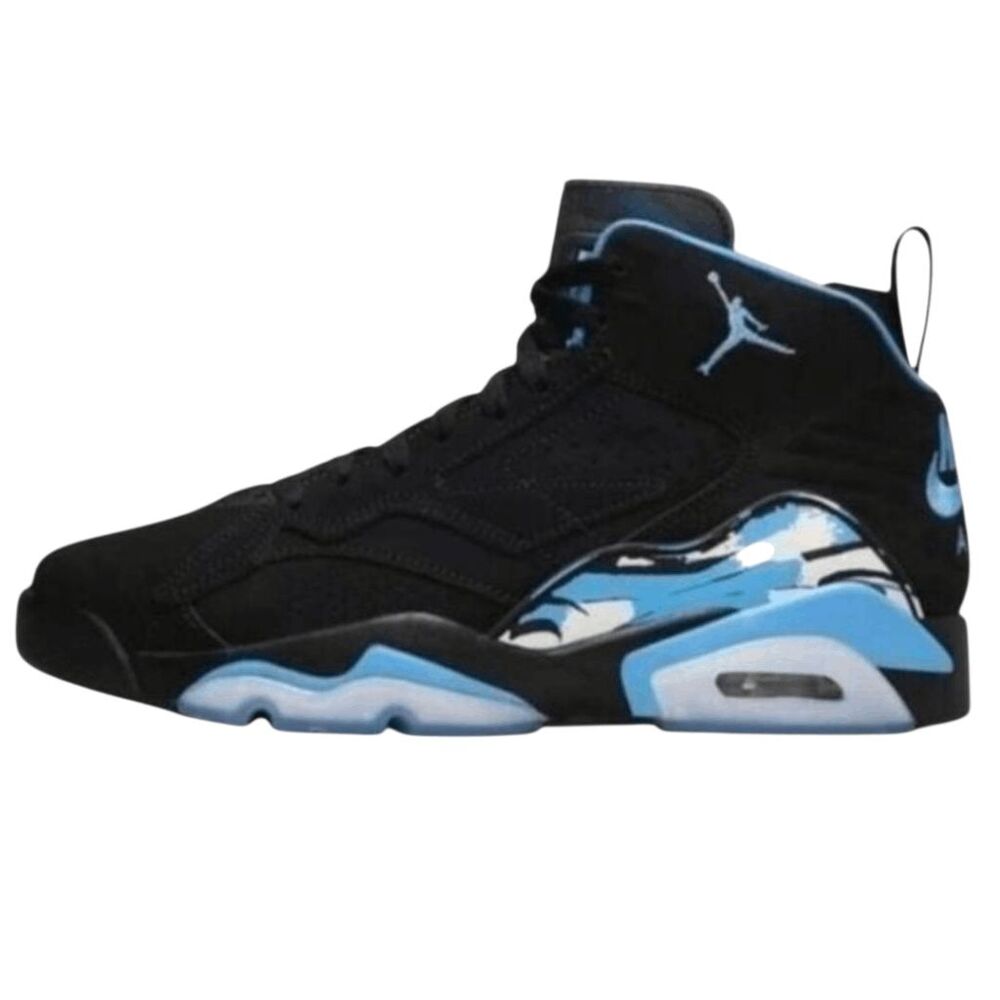 NWD NIKE Jumpman MVP 'Black White University Blue' Basketball Shoes Size 8